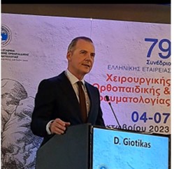 Dr Giotikas at the 79th Annual HAOST Congress 2023, Athens, Greece